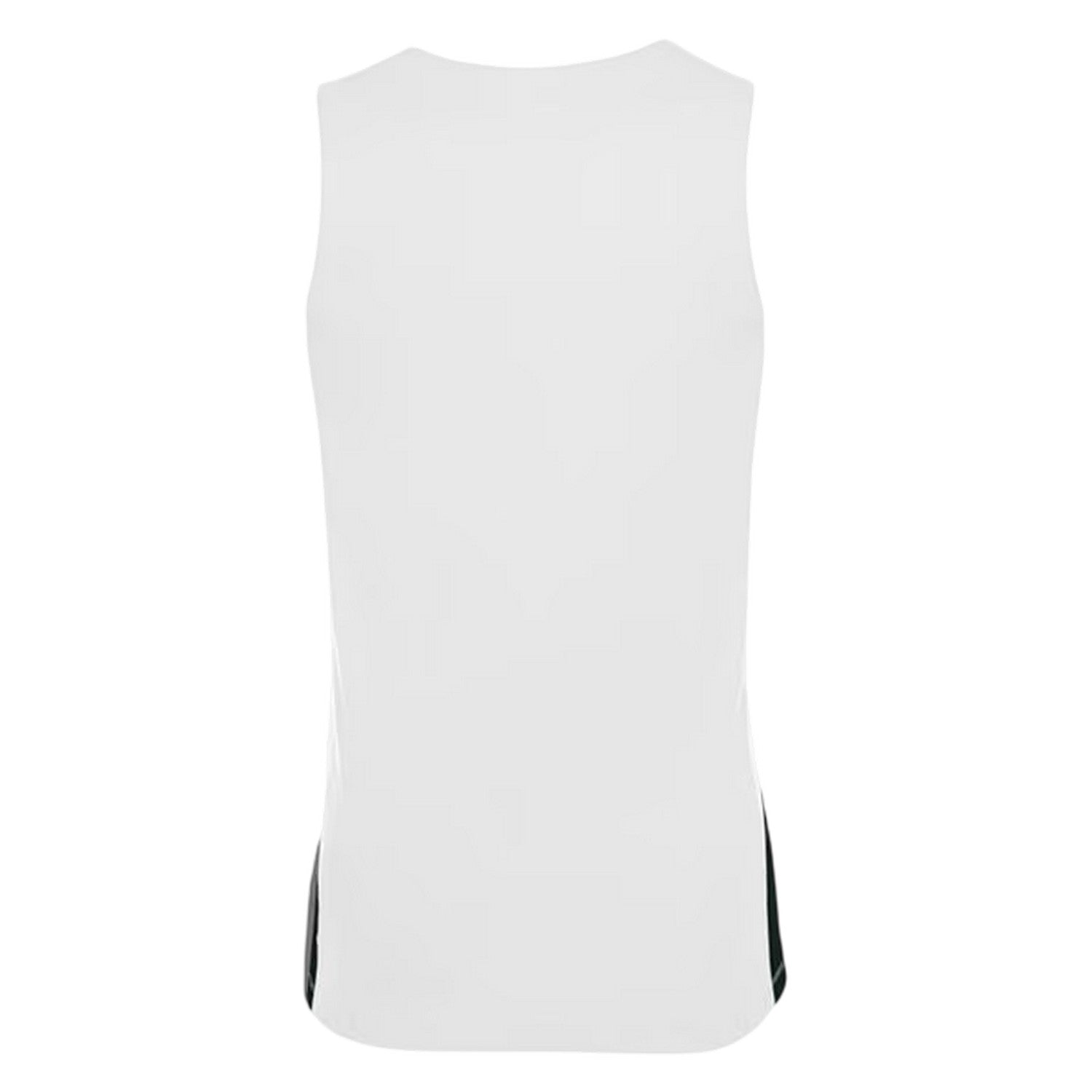 White-Black - Back - Nike Childrens-Kids V Neck Sleeveless Basketball Jersey
