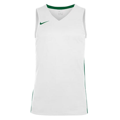 White-Pine Green - Front - Nike Childrens-Kids V Neck Sleeveless Basketball Jersey