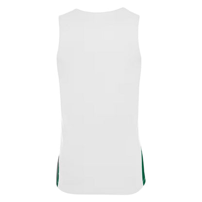 White-Pine Green - Back - Nike Childrens-Kids V Neck Sleeveless Basketball Jersey