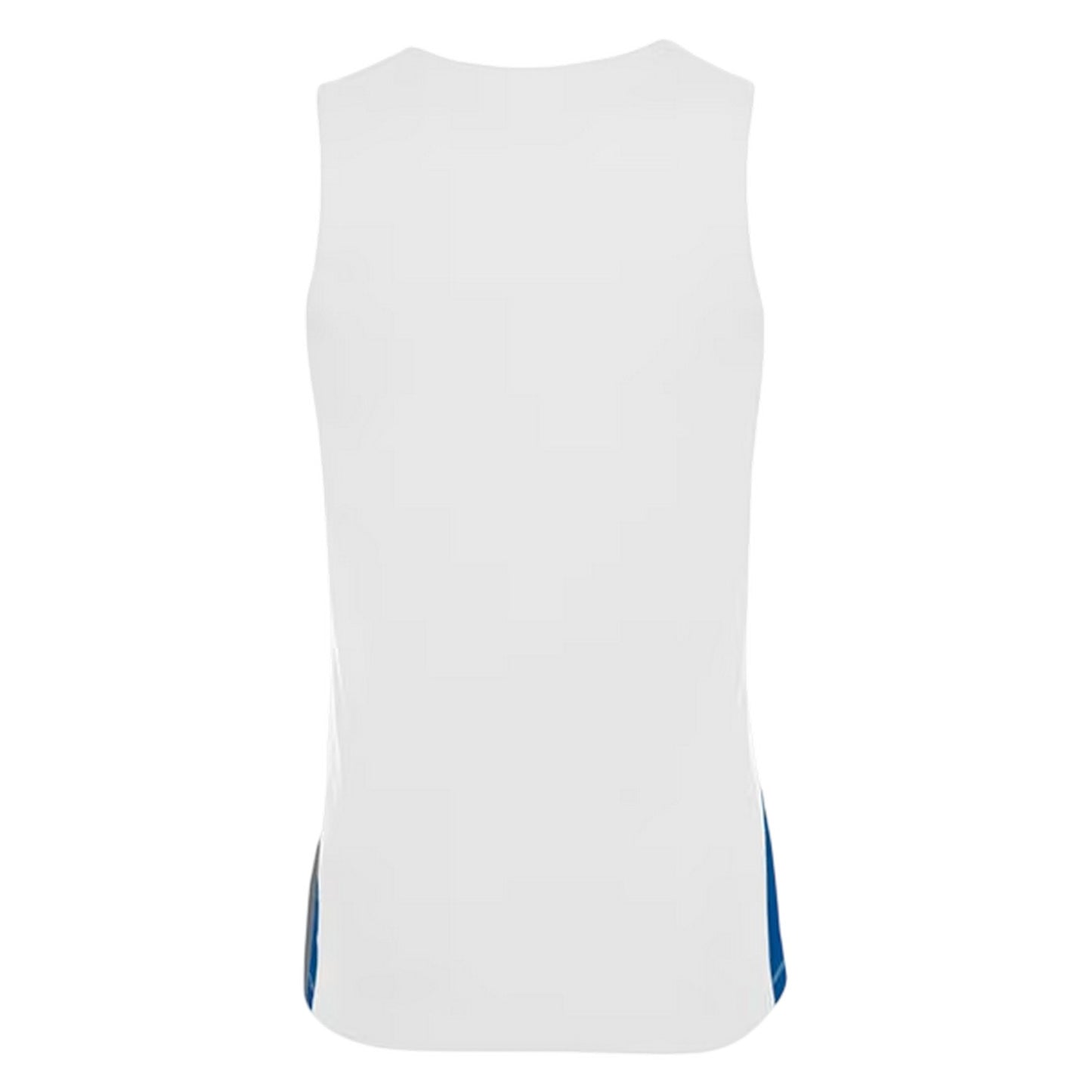 White-Royal Blue - Back - Nike Childrens-Kids V Neck Sleeveless Basketball Jersey