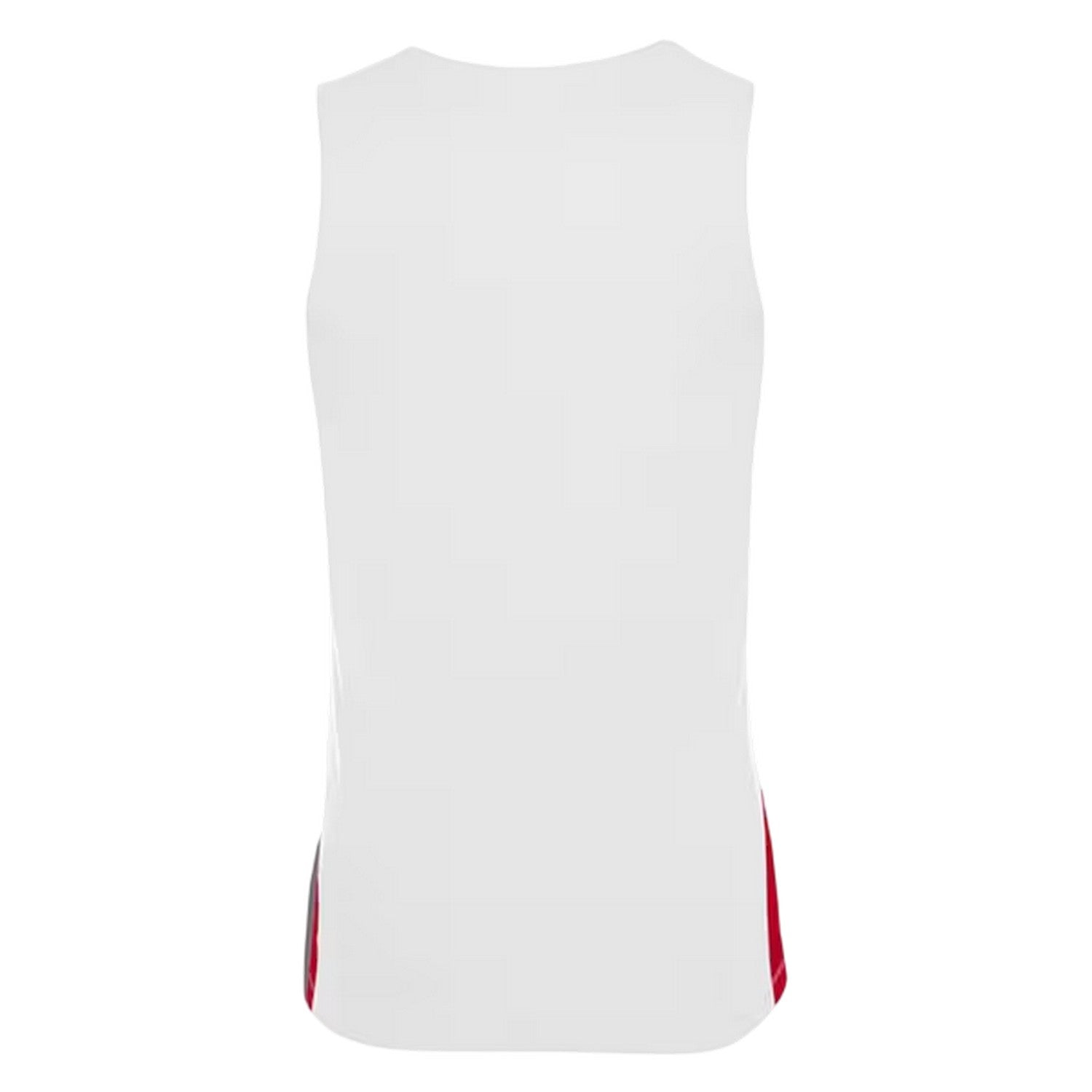 White-Uni Red - Back - Nike Childrens-Kids V Neck Sleeveless Basketball Jersey