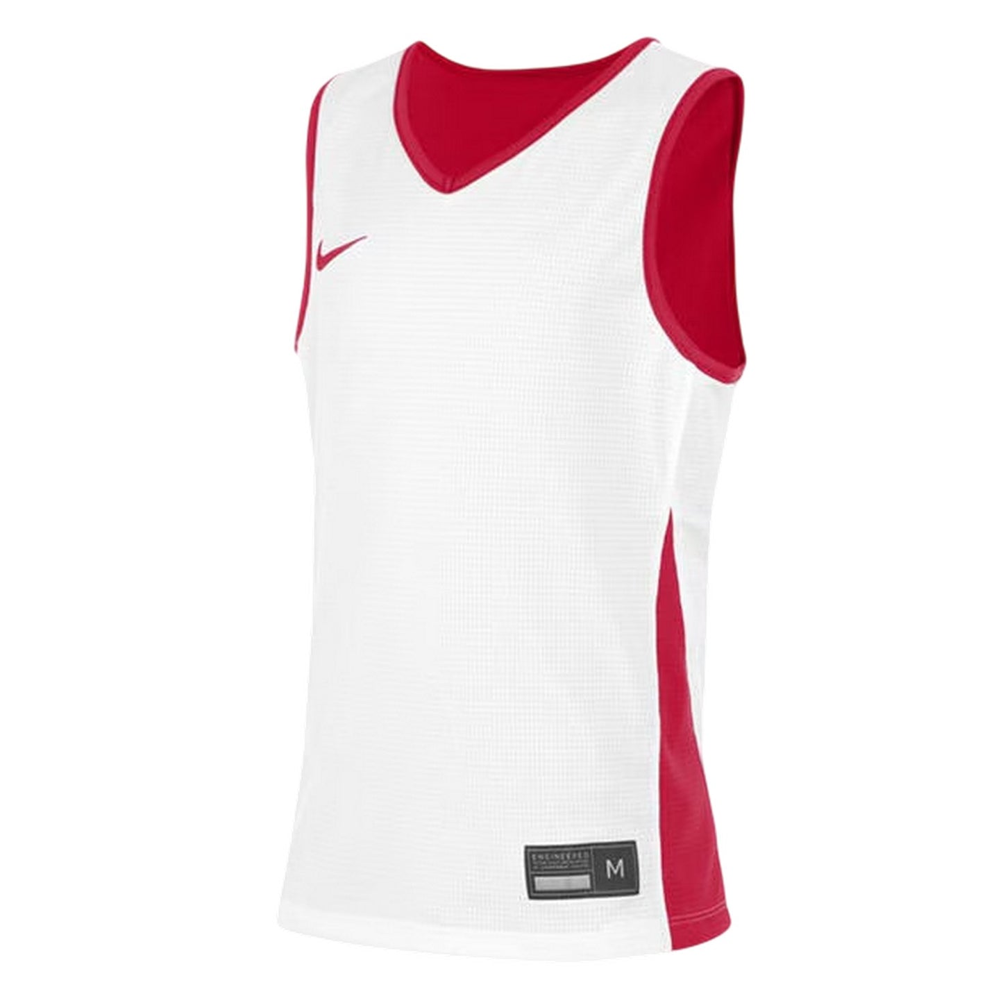 White-University Red - Front - Nike Childrens-Kids V Neck Sleeveless Basketball Jersey