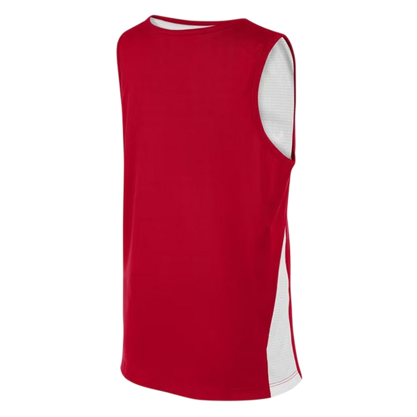 White-University Red - Back - Nike Childrens-Kids V Neck Sleeveless Basketball Jersey