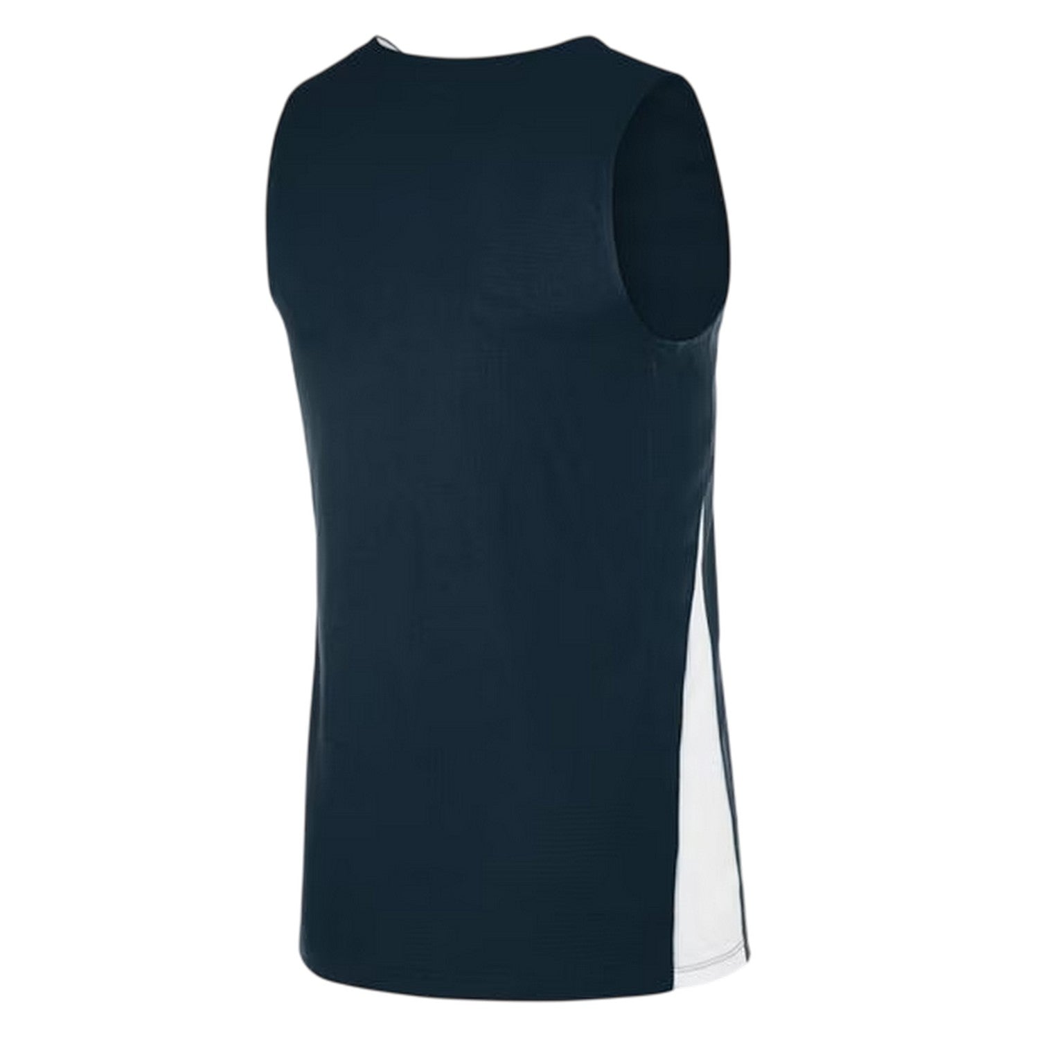 Obsidian Blue-White - Back - Nike Childrens-Kids V Neck Sleeveless Basketball Jersey