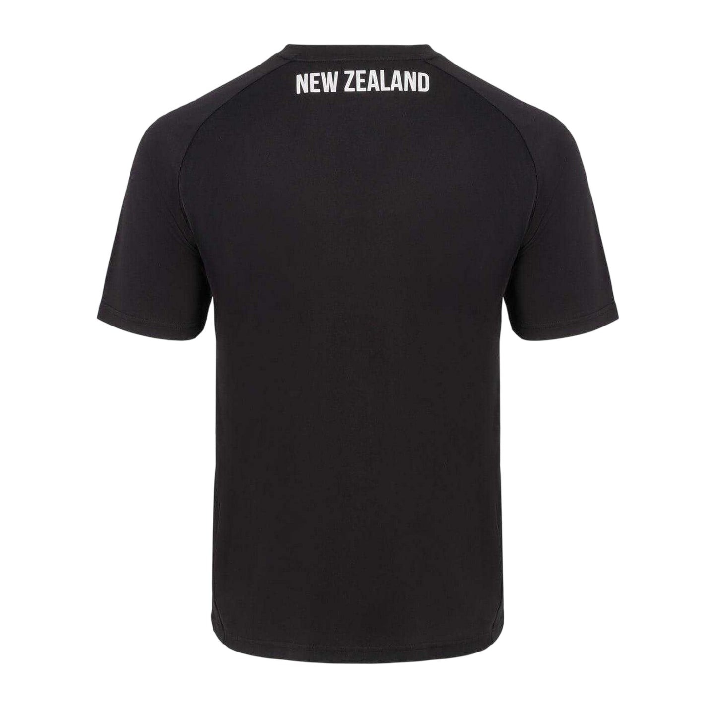Black - Back - KooGa Mens New Zealand Rugby Crew Neck Regular T-Shirt