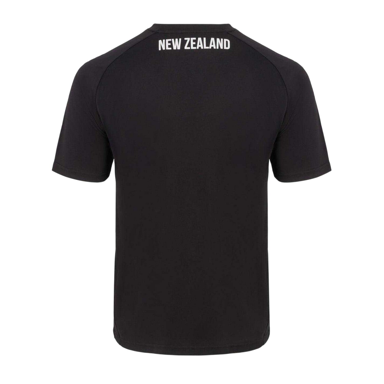 Black - Back - KooGa Mens New Zealand Rugby Crew Neck Regular T-Shirt