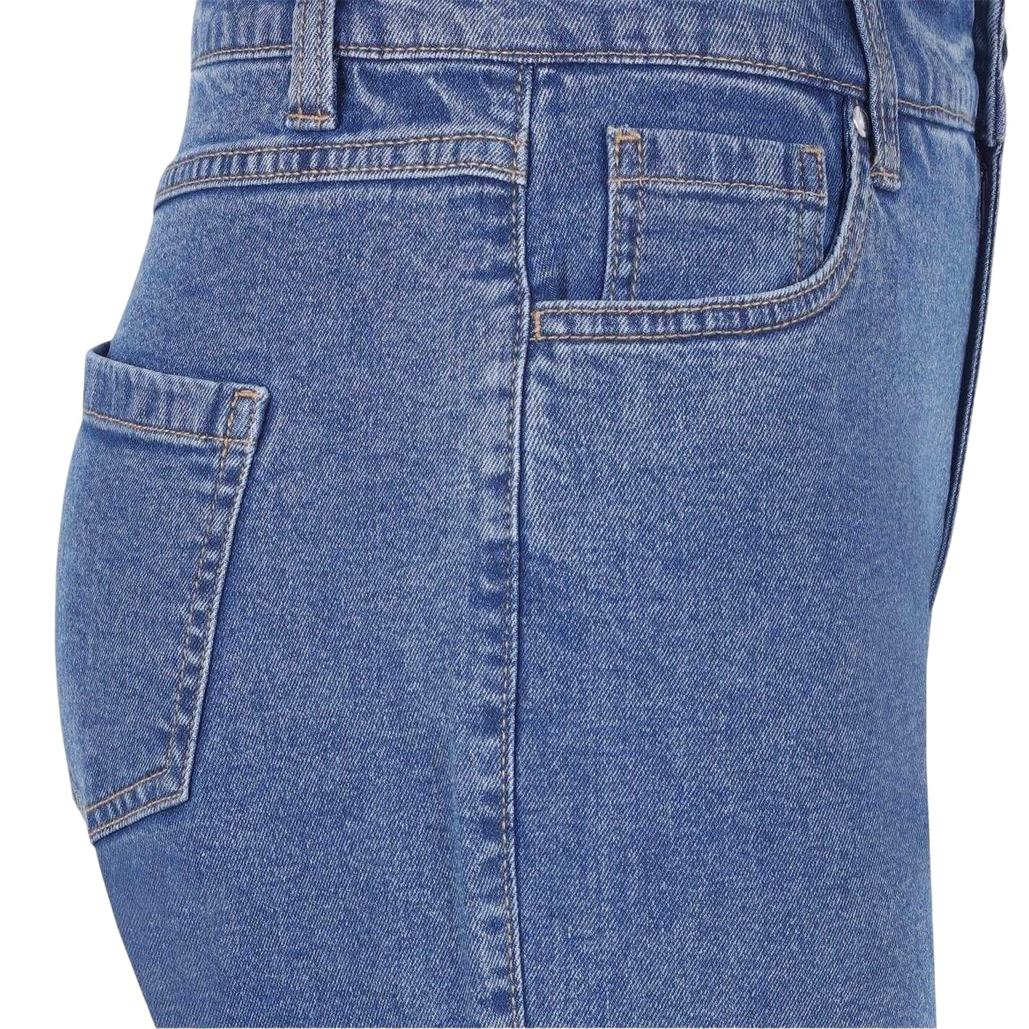 Mid Wash - Lifestyle - Be You Womens-Ladies Denim Jean Shorts