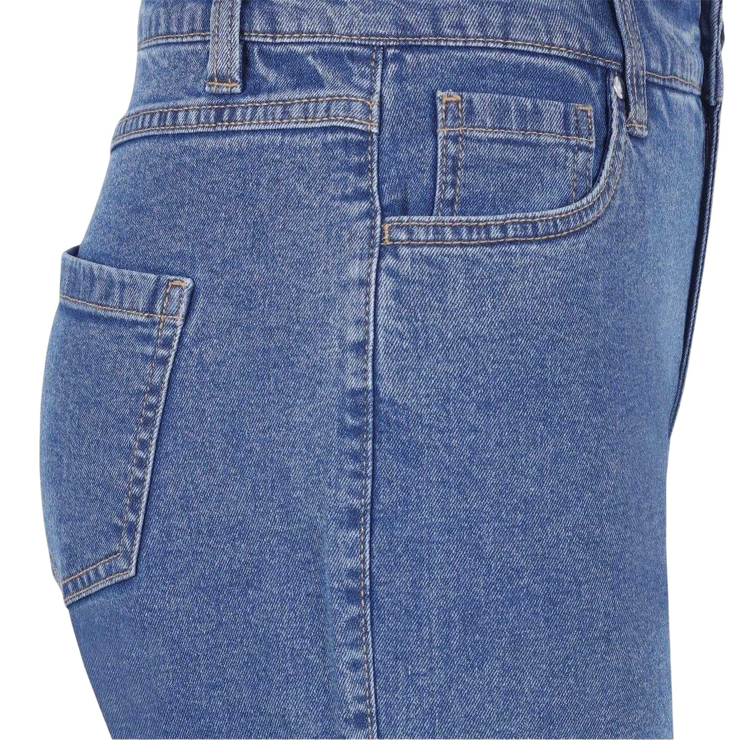 Mid Wash - Lifestyle - Be You Womens-Ladies Denim Jean Shorts