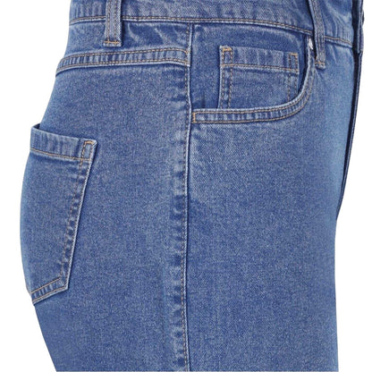 Mid Wash - Lifestyle - Be You Womens-Ladies Denim Jean Shorts