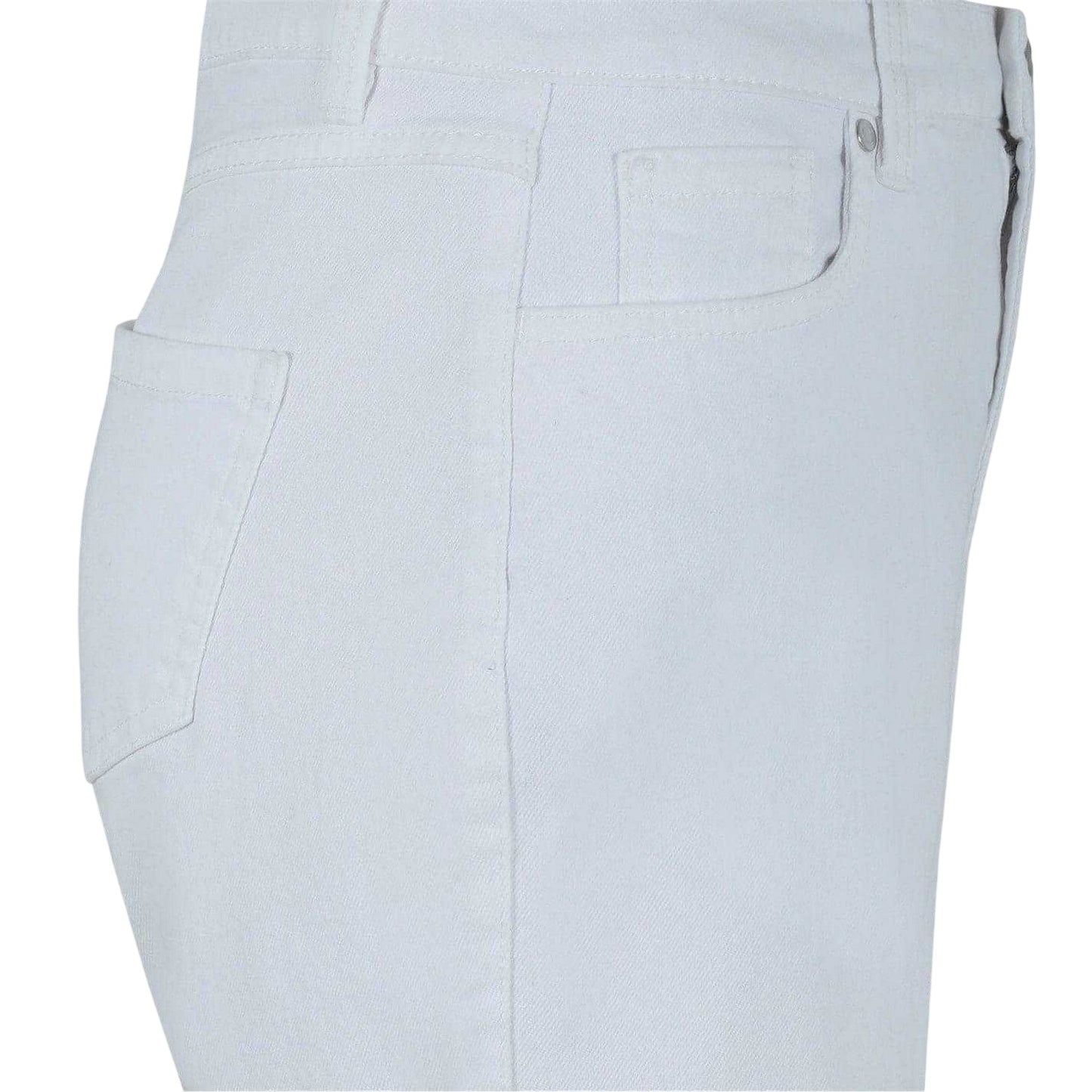 White - Lifestyle - Be You Womens-Ladies Denim Jean Shorts