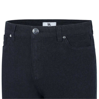 Black - Side - Be You Womens-Ladies Denim Jean Shorts