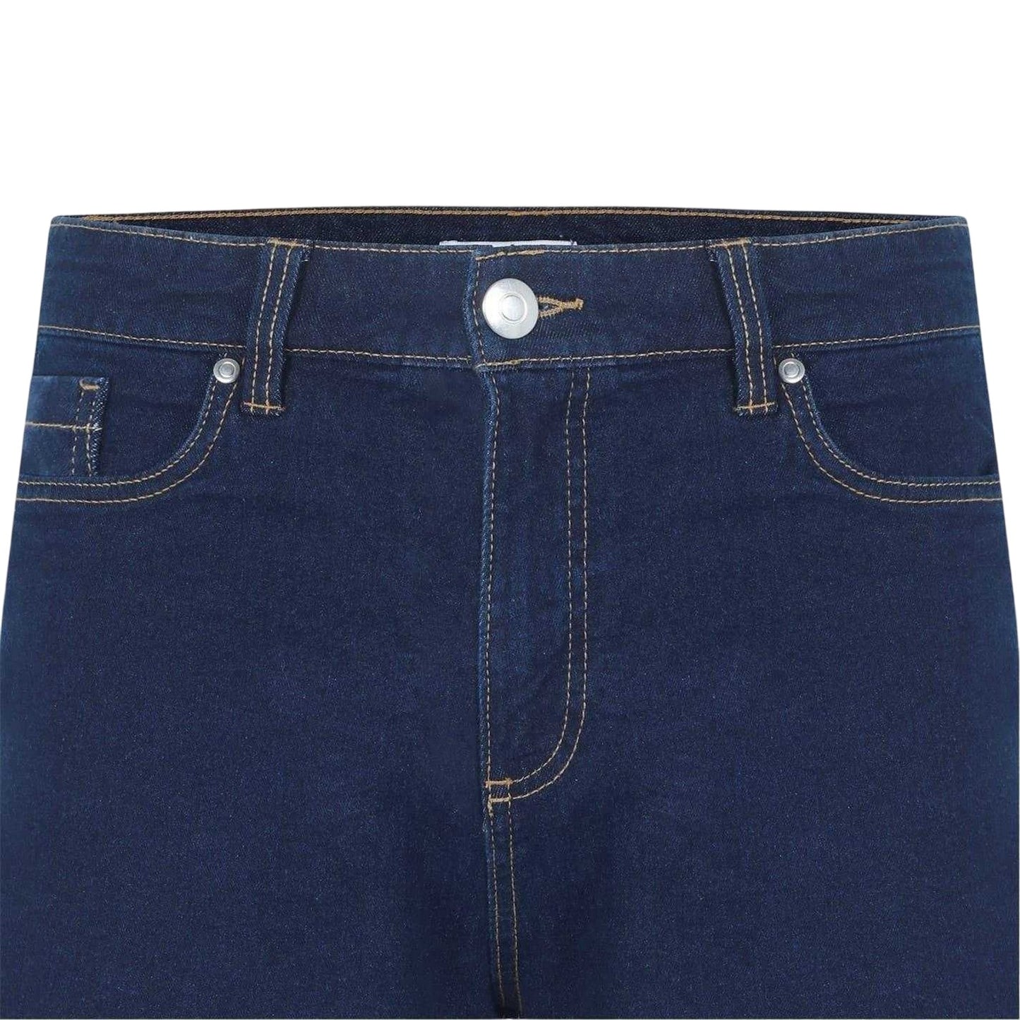 Dark Wash - Side - Be You Womens-Ladies Denim Jean Shorts