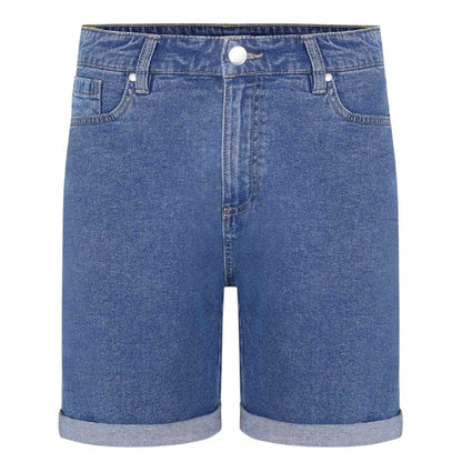 Mid Wash - Front - Be You Womens-Ladies Denim Jean Shorts