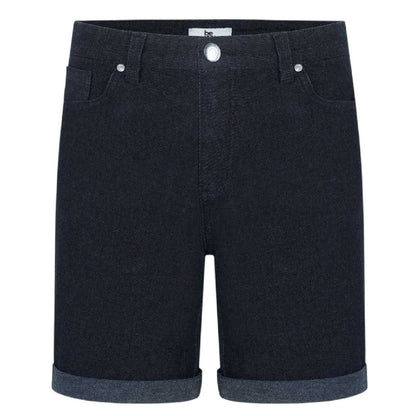 Black - Front - Be You Womens-Ladies Denim Jean Shorts