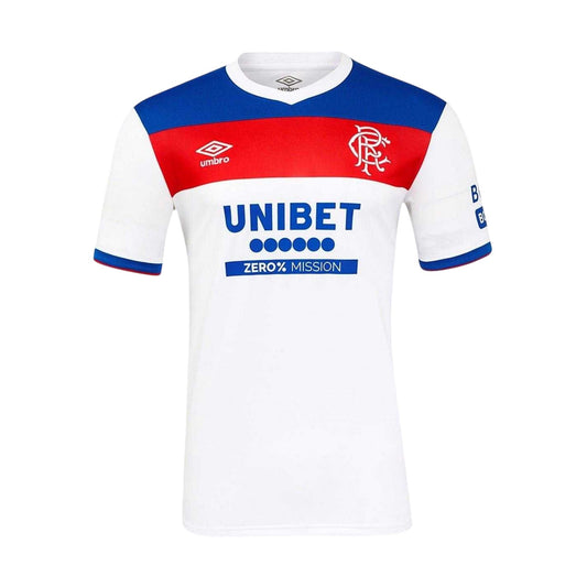 White-Blue - Front - Umbro Mens 25-26 Rangers FC Away Jersey