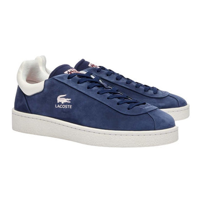 Blue - Front - Lacoste Mens Lineshot Logo Leather Trainers