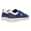 Blue - Back - Lacoste Mens Lineshot Logo Leather Trainers