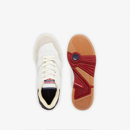 Off White - Lifestyle - Lacoste Mens Lineshot Logo Leather Trainers