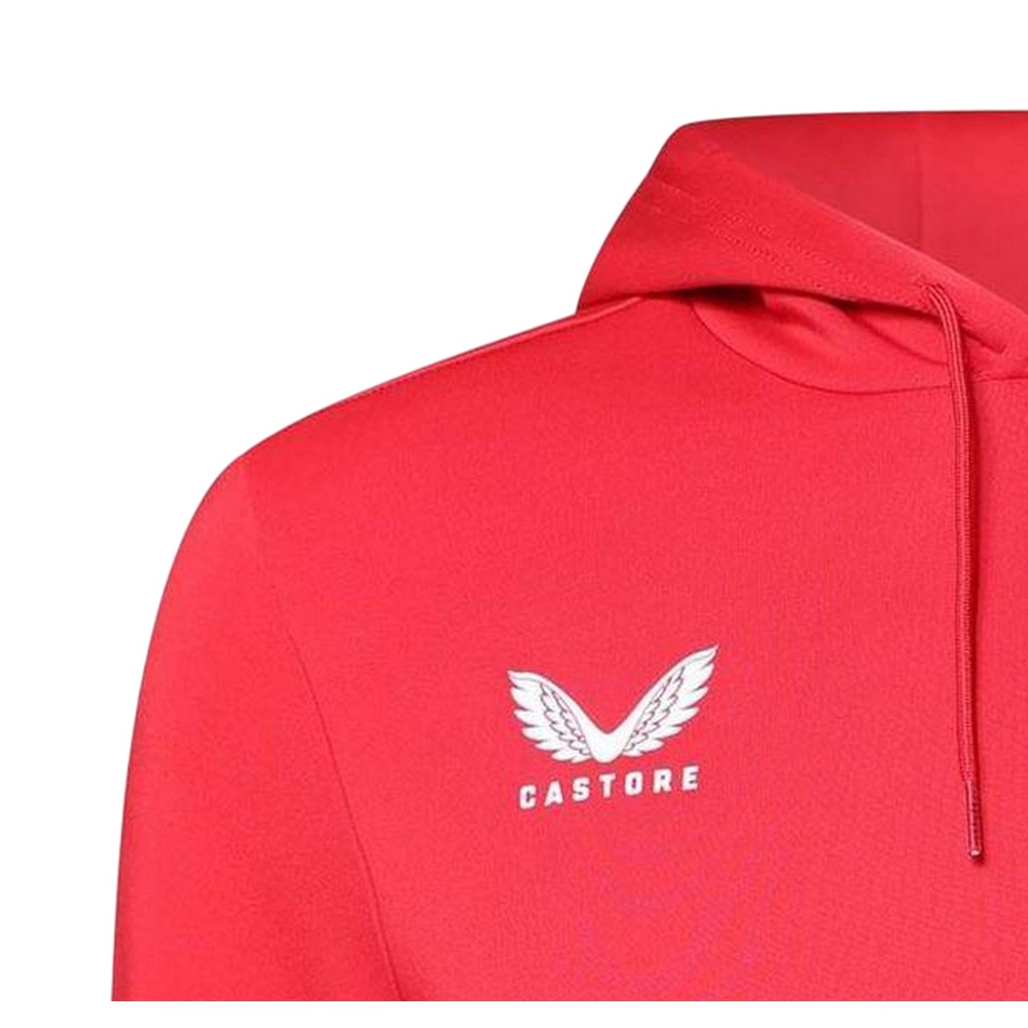 True Red - Side - Castore Womens-Ladies Scuba Pullover Hoodie