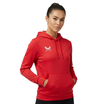 True Red - Lifestyle - Castore Womens-Ladies Scuba Pullover Hoodie