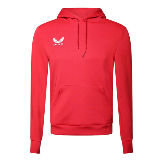 True Red - Front - Castore Womens-Ladies Scuba Pullover Hoodie