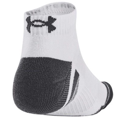 White - Back - Under Armour Unisex Adult Performance Tech Ankle Socks (Pack of 3)
