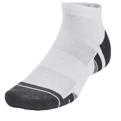 White - Side - Under Armour Unisex Adult Performance Tech Ankle Socks (Pack of 3)