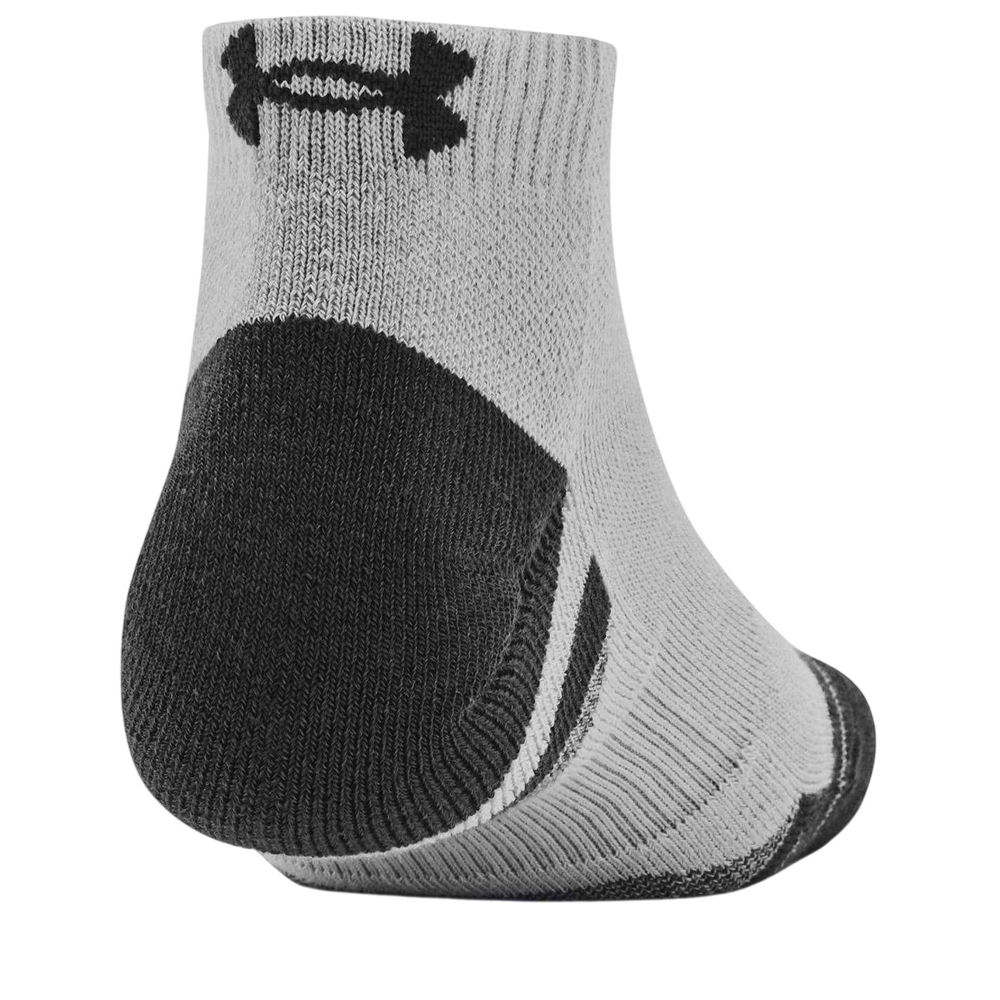 Black-Grey-White - Back - Under Armour Unisex Adult Performance Tech Ankle Socks (Pack of 3)