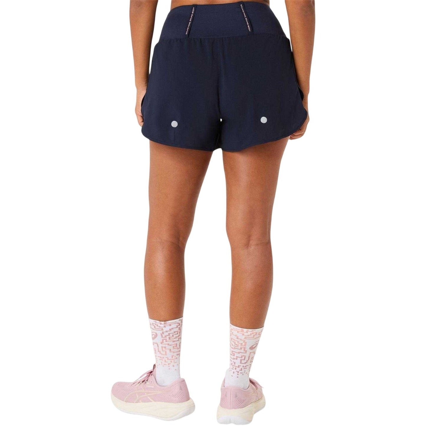 Midnight - Back - Asics Womens-Ladies Running Shorts