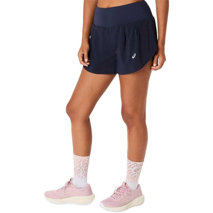 Midnight - Front - Asics Womens-Ladies Running Shorts