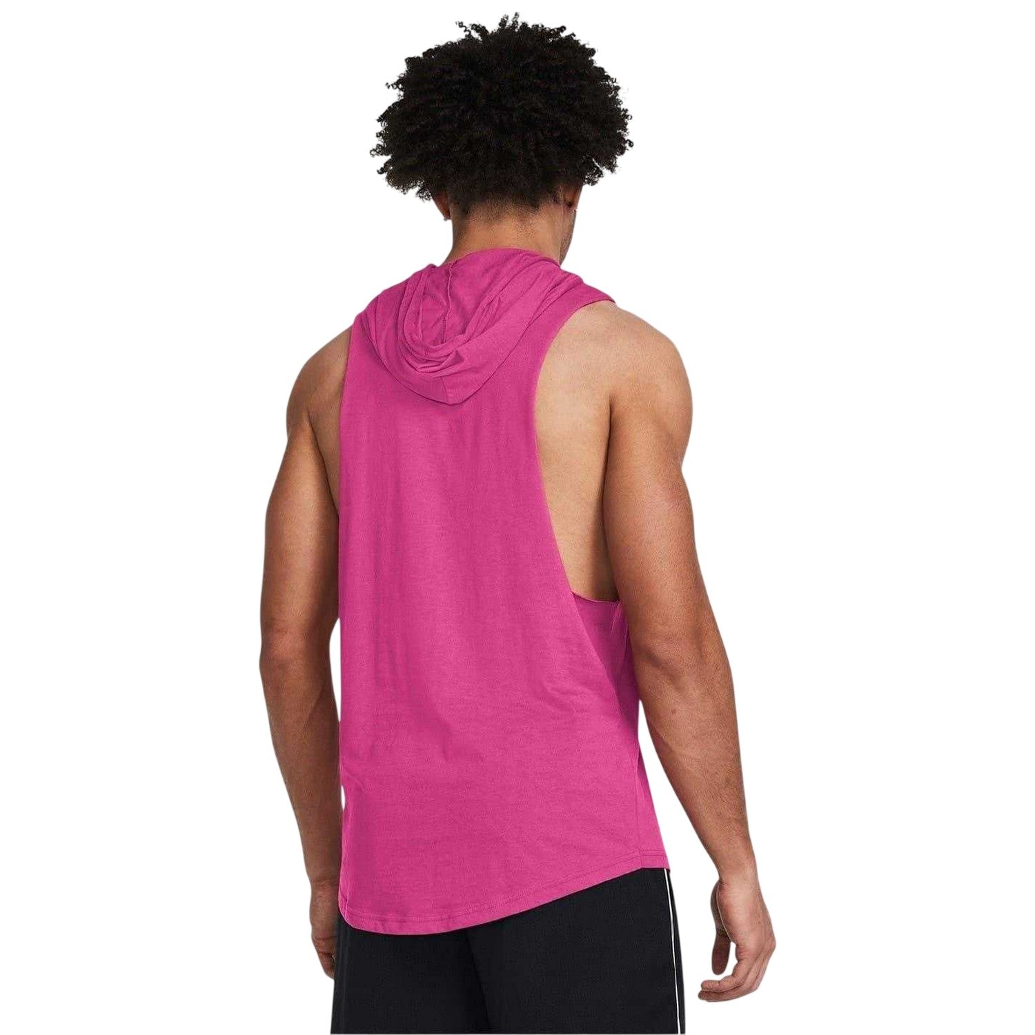 Pink - Lifestyle - Under Armour Mens Project Rock Graphic Print Sleeveless Hoodie
