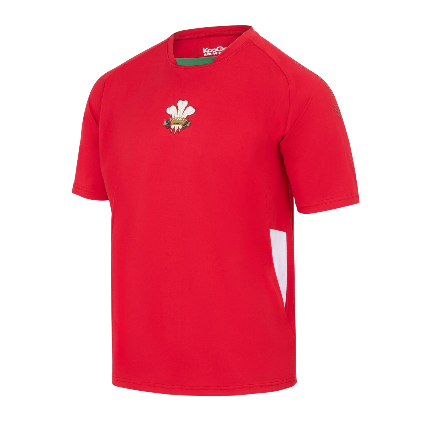 Red - Side - KooGa Mens Wales RU Jersey Regular T-Shirt