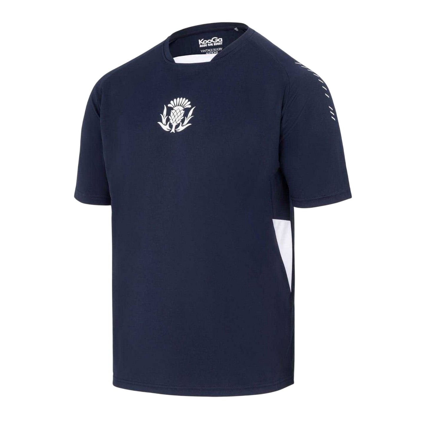 Royal Blue - Side - KooGa Mens Scotland Scotland RU Jersey Crew Neck Regular T-Shirt