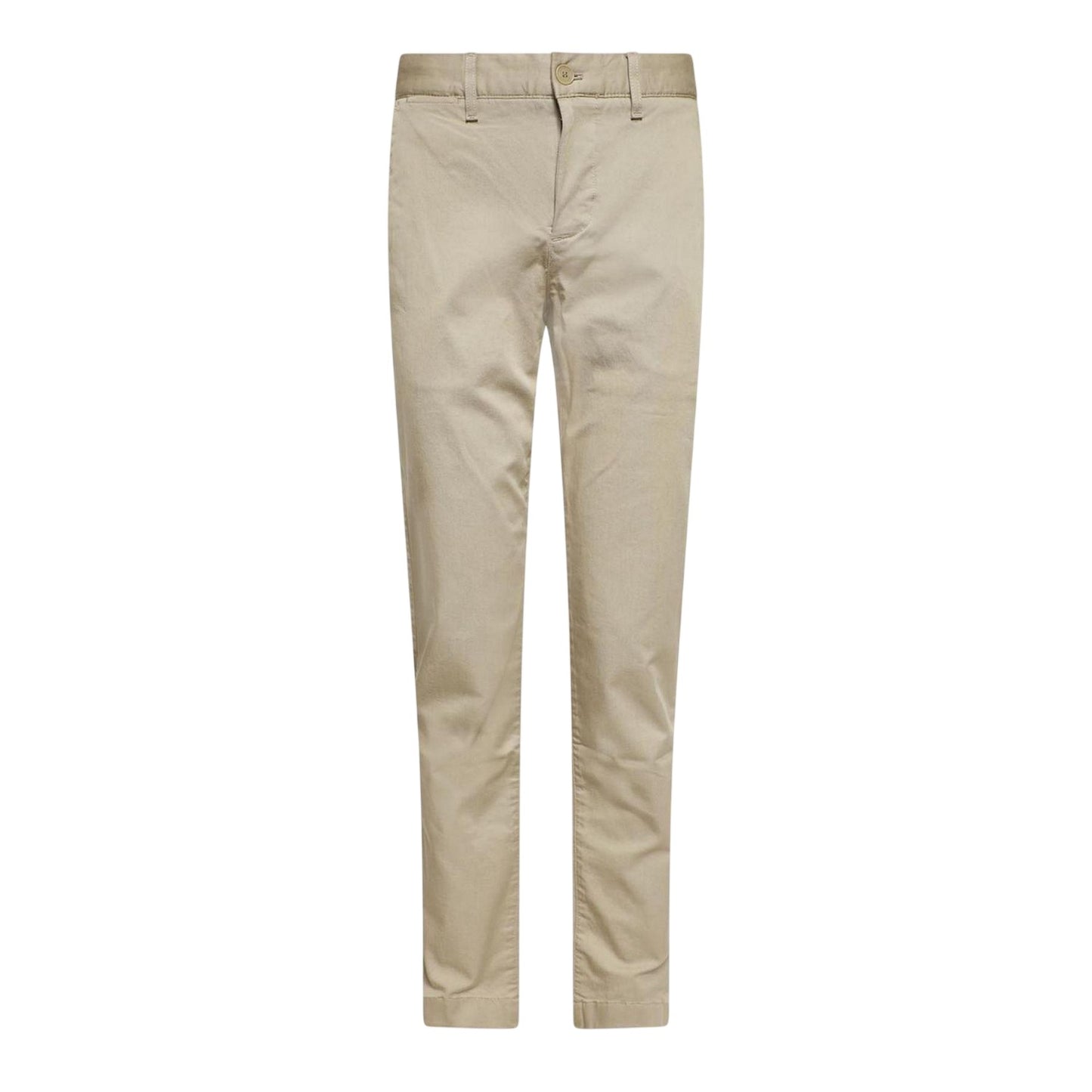 Beige - Front - Lacoste Mens Cotton Slim Chinos