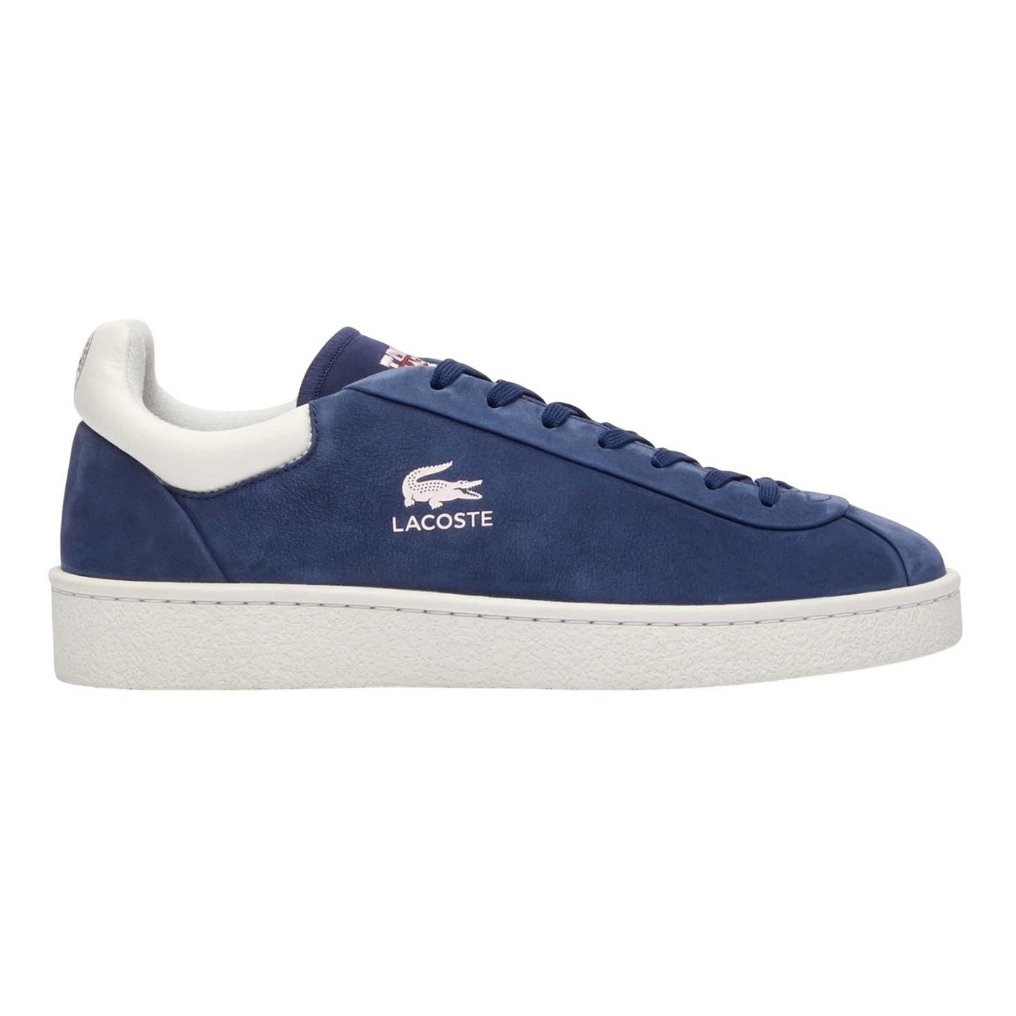 Blue - Side - Lacoste Mens Lineshot Logo Leather Trainers