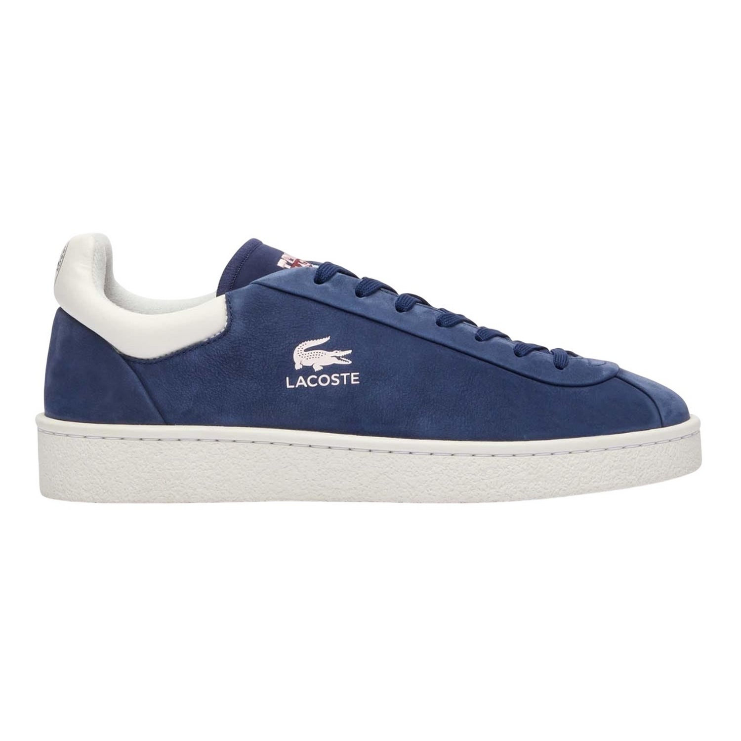 Blue - Side - Lacoste Mens Lineshot Logo Leather Trainers