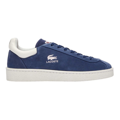 Blue - Side - Lacoste Mens Lineshot Logo Leather Trainers
