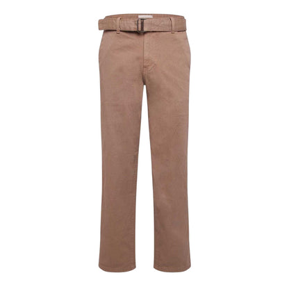 Beige - Front - Jack And Jones Mens Ridge Belted Chinos