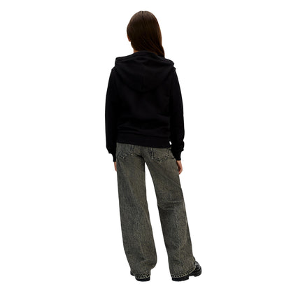 Black - Back - Calvin Klein Childrens-Kids Jeans Full Zip Hoodie
