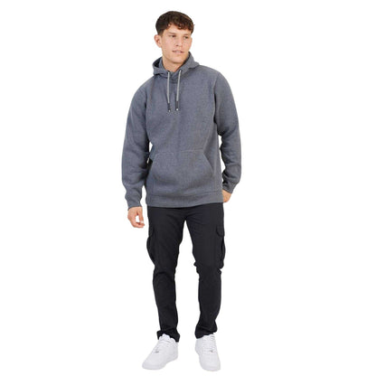 Charcoal Marl - Lifestyle - Brave Soul Mens Pullover Hoodie