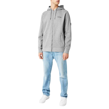 Grey Marl - Lifestyle - Firetrap Mens Brunel Full Zip Hoodie
