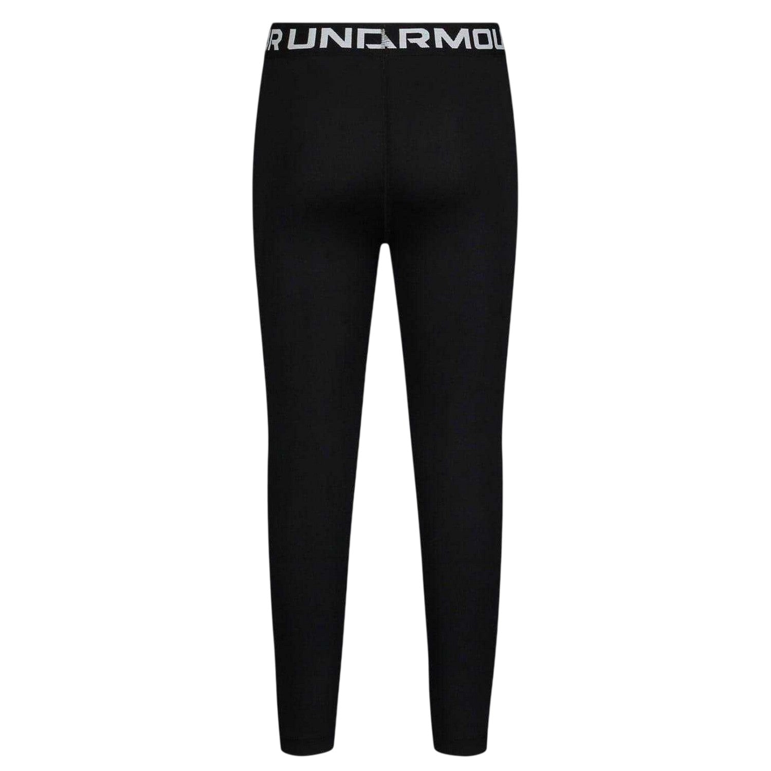 Black - Back - Under Armour Girls Jaq Athletic Tights