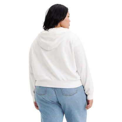 White - Back - Levis Womens-Ladies Authentic Graphic Hoodie