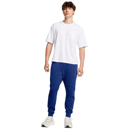 Tech Blue-Black - Side - Under Armour Mens Unstoppable Sport Joggers