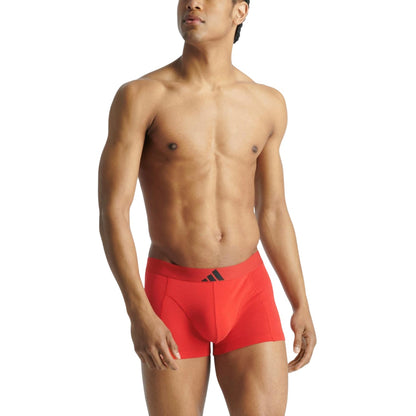 Red-Black - Lifestyle - Adidas Mens Active Flex Boxer Briefs (Pack of 2)
