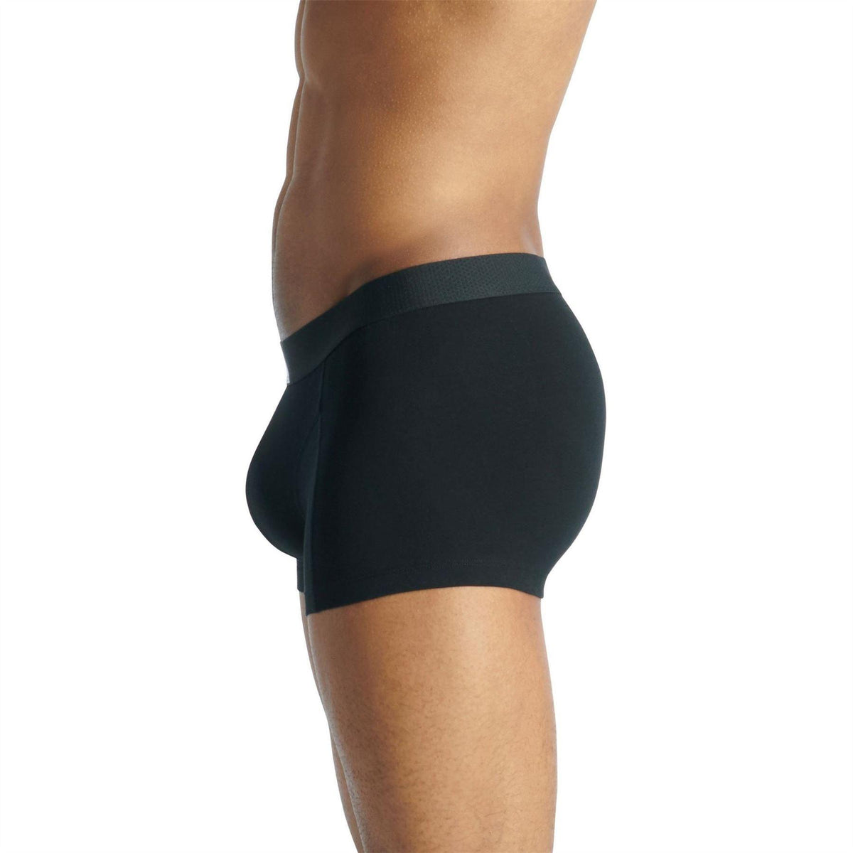 Grey-Black - Pack Shot - Adidas Mens Active Flex Boxer Briefs (Pack of 2)