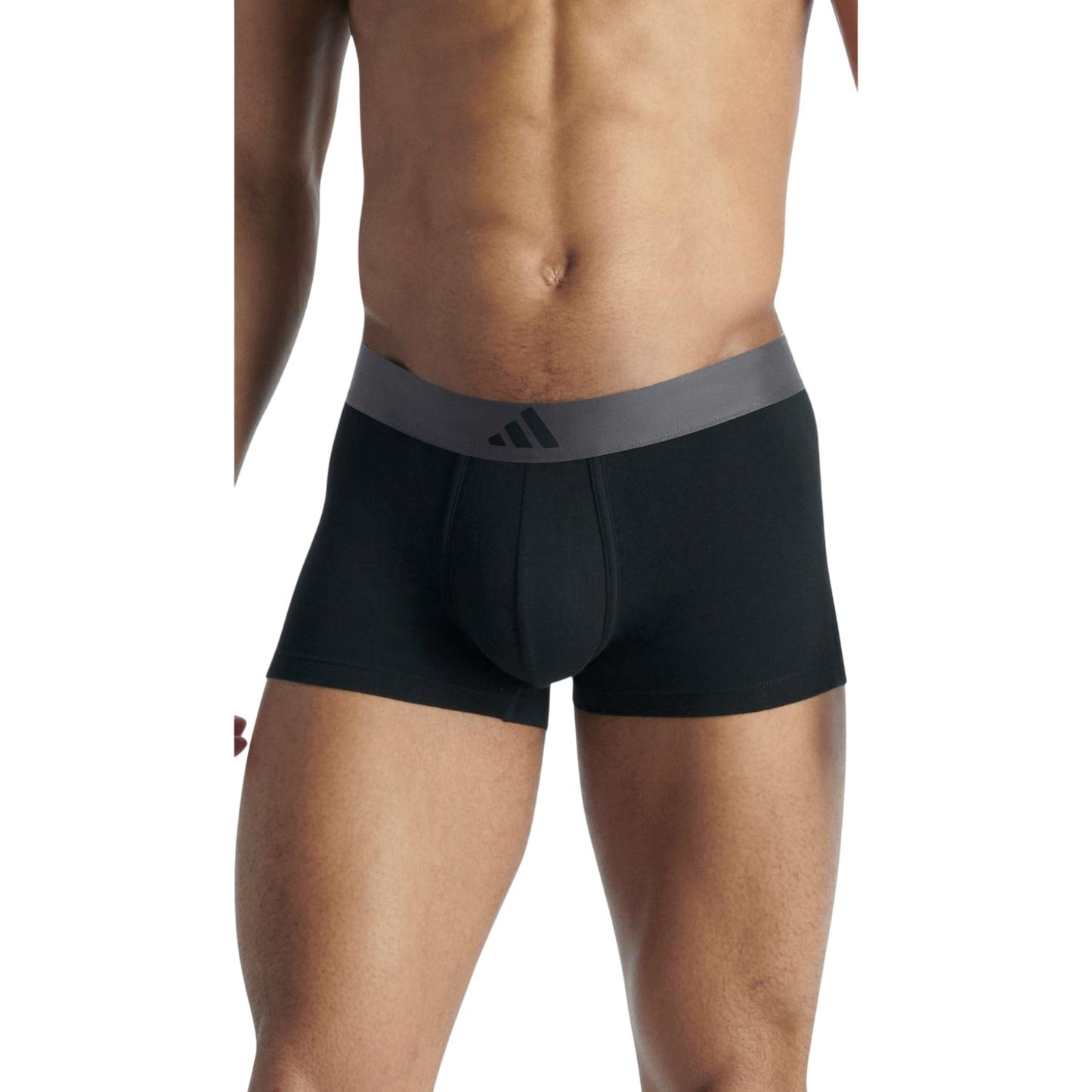 Black - Lifestyle - Adidas Mens Active Flex Boxer Briefs (Pack of 2)