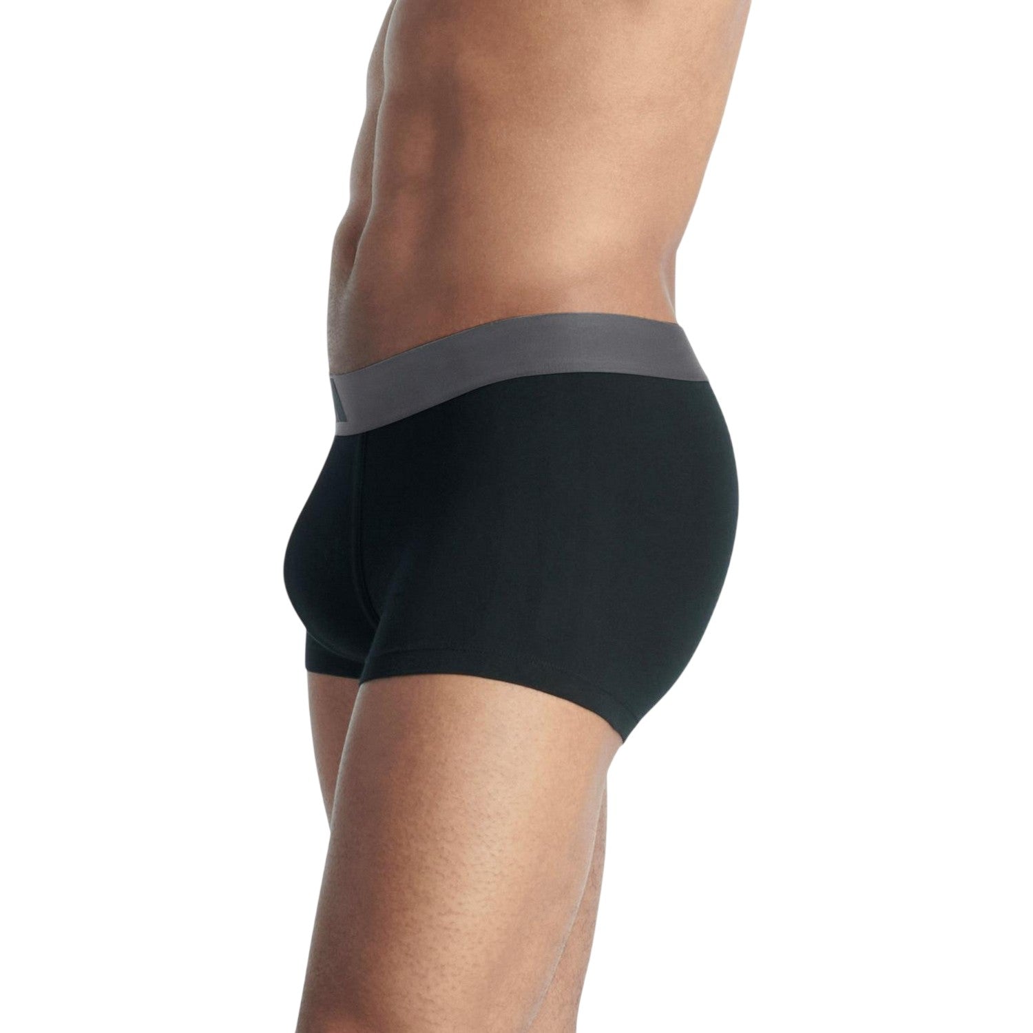 Grey-Green - Side - Adidas Mens Active Flex Boxer Briefs (Pack of 2)