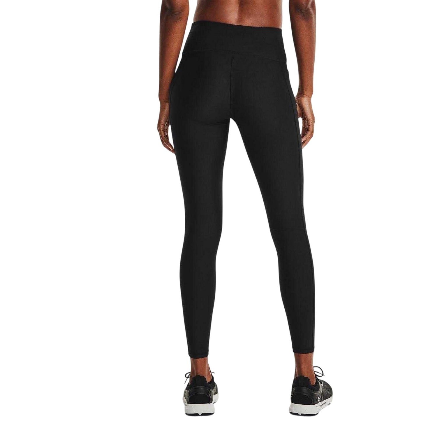 Black - Back - Under Armour Womens-Ladies Performance HeatGear Tights