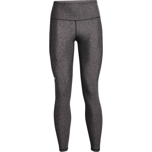 Light Charcoal Heather - Front - Under Armour Womens-Ladies Performance HeatGear Tights
